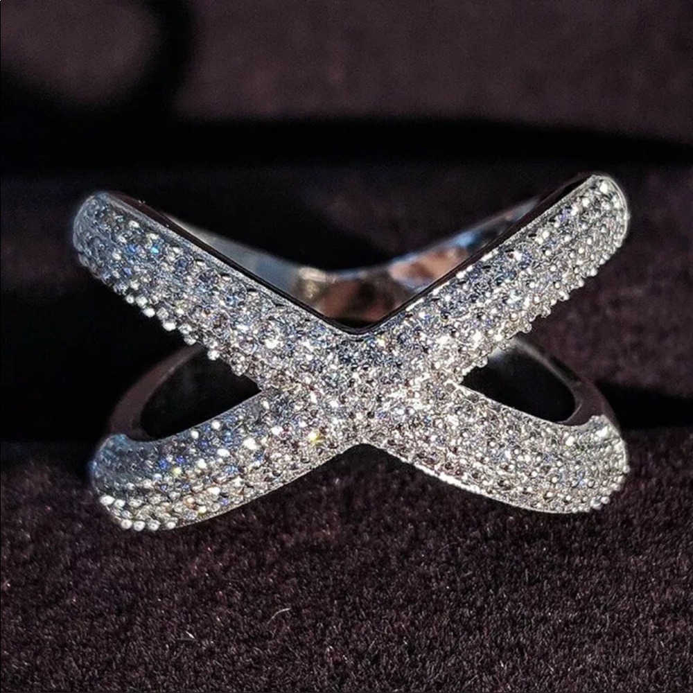 New Women’s 925 Silver Sapphire wedding Ring